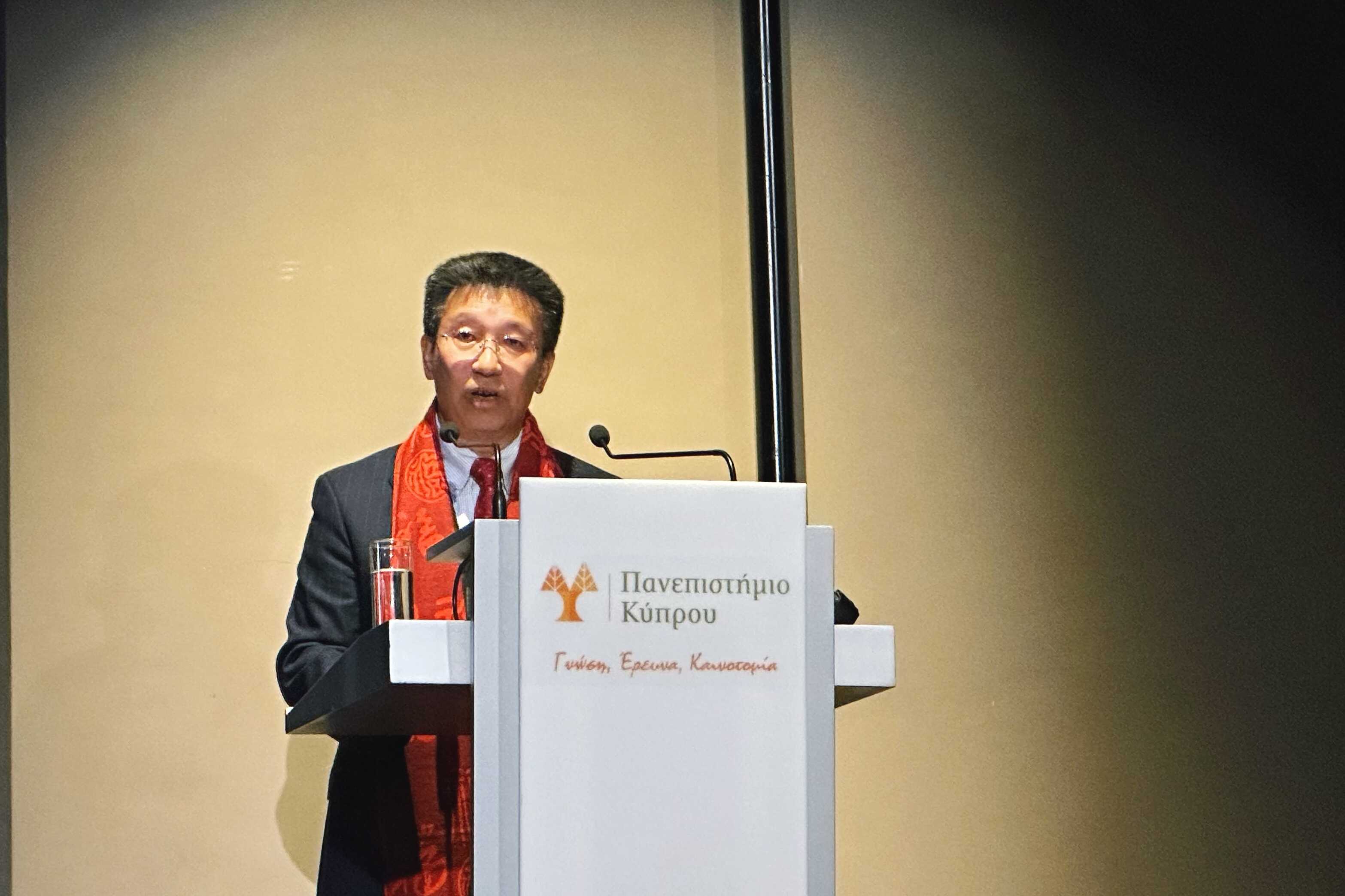 刘彦涛大使应邀出席美的ECOMASTER BAR快闪活动 并会见拉纳卡市长