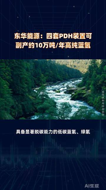 东华能源：四套PDH装置可副产约10万吨/年高纯蓝氢